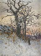 Karl Konrad Simonsson The old oak oil painting artist